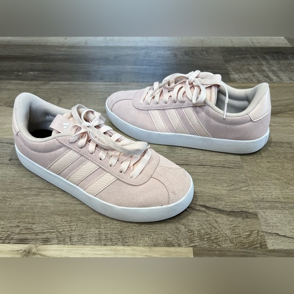 Adidas VL Court 2.0 Pink Women’s Shoes Size 7.5 - Picture 3 of 10